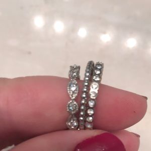 Stella & Dot deco ring set of 3